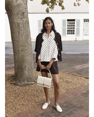 Hobbs Nita Linen Spot Shirt - Multicolour