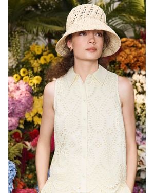 Hobbs Brookshire Embroidery Top - Natural