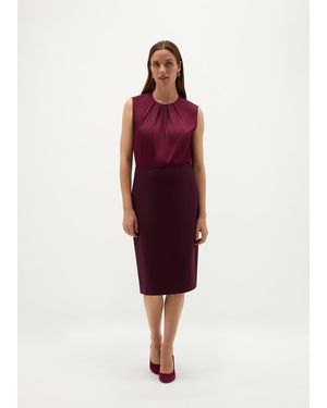 Hobbs Adeen Wool Skirt - Red