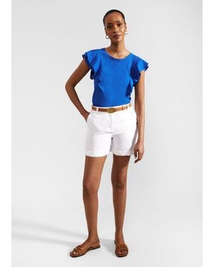 Hobbs Lenna Linen Short - Blue