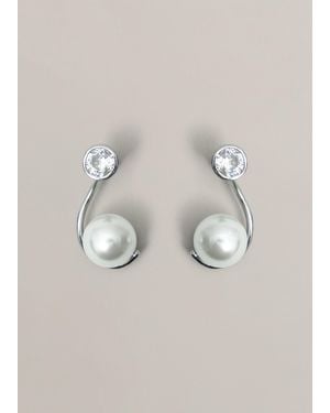 Hobbs Robyn Glass Earrings - Metallic