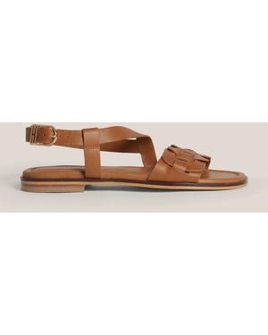 Hobbs Vera Leather Sandals - Brown