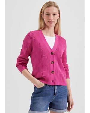 Hobbs Amy Cotton Cardigan - Pink