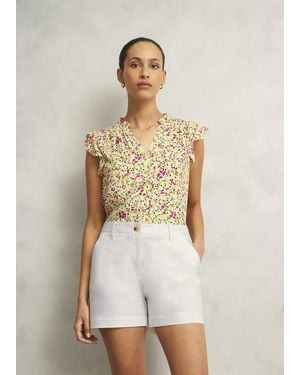 Hobbs Reena Cotton Shorts - White