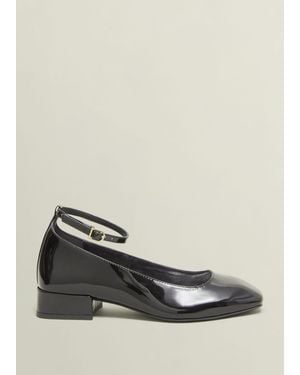 Hobbs Athena Patent Heeled Shoes - Black