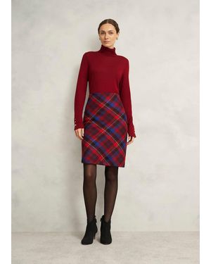Hobbs Daphne Wool Skirt - Red