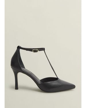 Hobbs Alice Leather T-Bar Courts - Natural