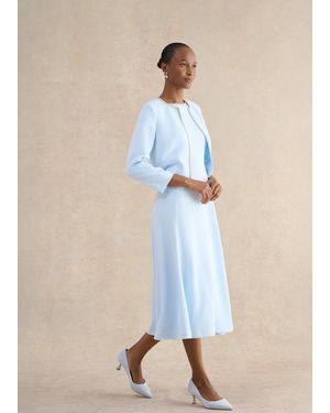 Hobbs Beatrix Embellished Trimmed Jacket - Blue