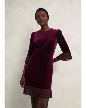 Hobbs Ashley Velvet Dress - Multicolour