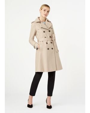 Hobbs Saffie Water Resistant Trench Coat - Natural