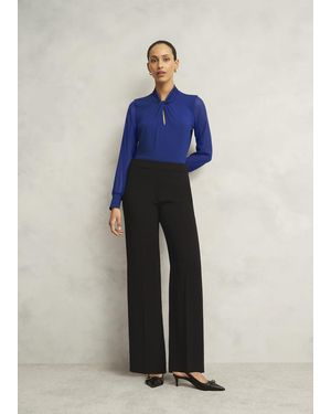 Hobbs Mel Wide Trousers - Blue