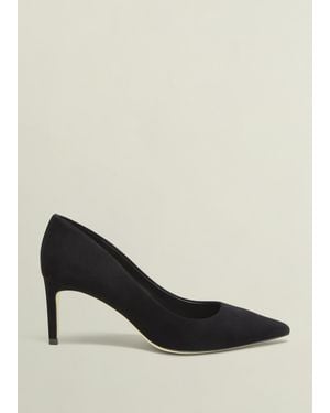 Hobbs Leila Suede Court Shoes - Black