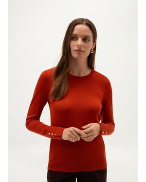 Hobbs Penny Merino Jumper - Red