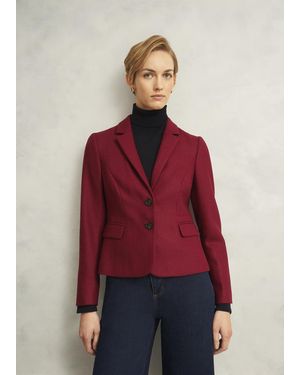 Hobbs Petite Hackness Wool Jacket - Red