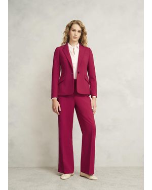 Hobbs Suki Wide Trousers - Red
