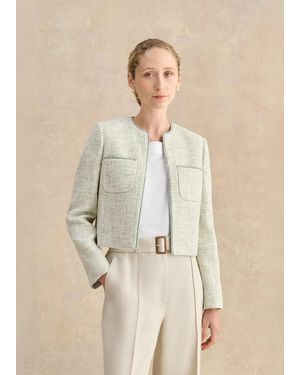 Hobbs Darcy Tweed Jacket - Natural