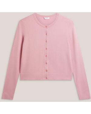 Hobbs Michelle Cotton Blend Cardigan - Pink