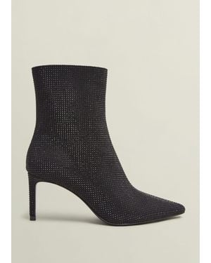Hobbs Cassia Jewelled Ankle Boots - Black