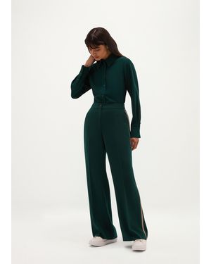 Hobbs Hadley Wide Leg Trousers - Green