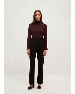 Hobbs Gerrie Straight Trousers - Natural