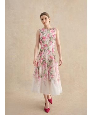 Hobbs Carly Floral Dress - Natural
