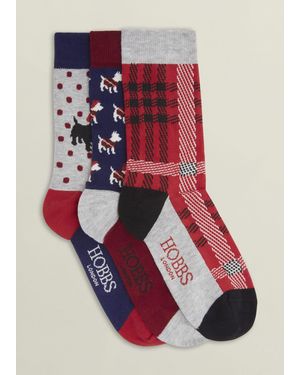 Hobbs Westie Dog Sock Set - Red