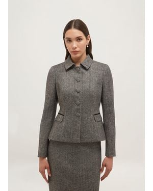 Hobbs Daniella Wool Jacket - Grey