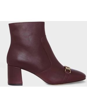 Hobbs Rosella Trim Ankle Boots - Purple