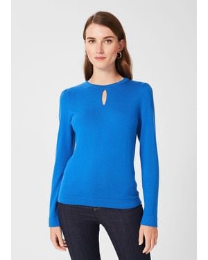 Hobbs Marlena Jumper With Wool - Blue