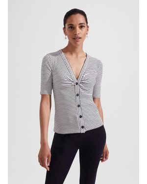Hobbs Noemi Rib Top - White