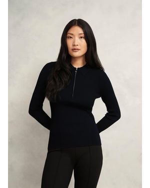 Hobbs Darcie Knitted Shirt - Black