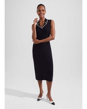Hobbs Payton Knitted Dress - Blue