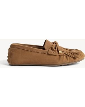 Hobbs Nellie Suede Moccasins - Brown