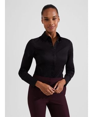 Hobbs Victoria Cotton Shirt - Black