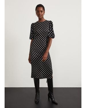 Hobbs Charlton Spot Dress - White