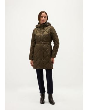 Hobbs Petite Lumi Water Resistant Puffer - Green