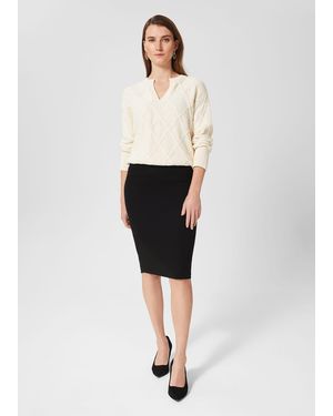 Hobbs Petite Mel Skirt - White