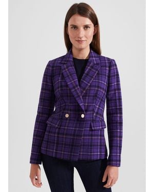 Hobbs Emberley Wool Jacket - Purple