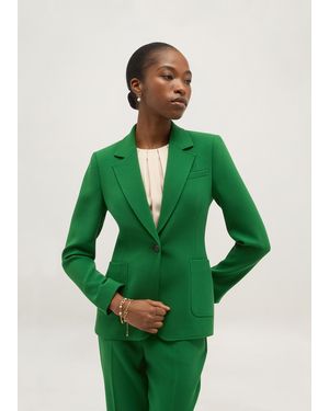 Hobbs Petite Haley Single Breasted Jacket - Green