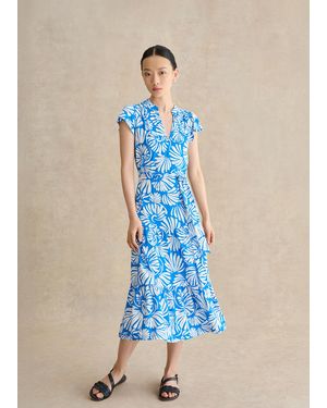 Hobbs Nadine Jersey Dress - Blue