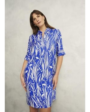 Hobbs Marciella Tunic Dress - Blue