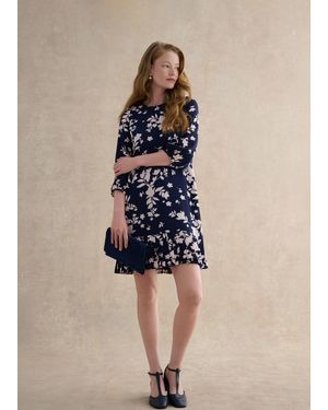 Hobbs Liana Floral Mini Dress - Blue