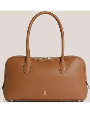 Hobbs Florence Leather Shoulder Bag - Natural