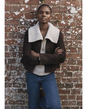 Hobbs Montana Suede Jacket - Brown