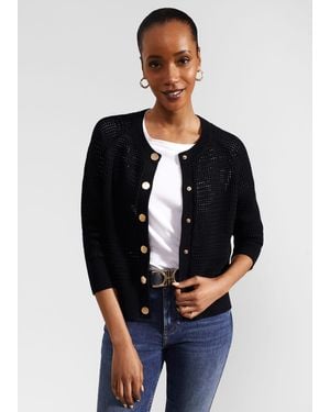 Hobbs Florentina Cotton Cardigan - Blue