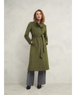Hobbs Petite Livia Wool Coat - Green