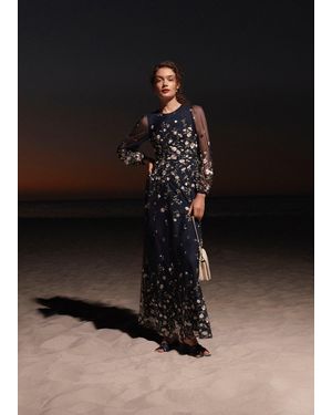 Hobbs Judy Embroidered Maxi Dress - Black