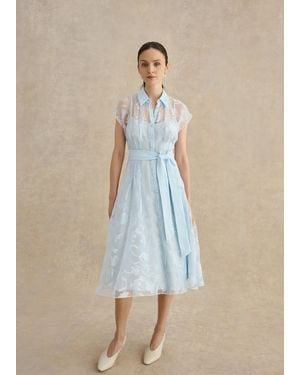 Hobbs Tess Shirt Dress - Blue