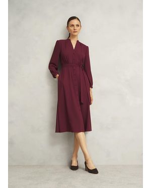 Hobbs Petite Peony Dress - Red
