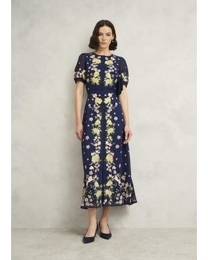 Hobbs Elva Embroidered Dress - White